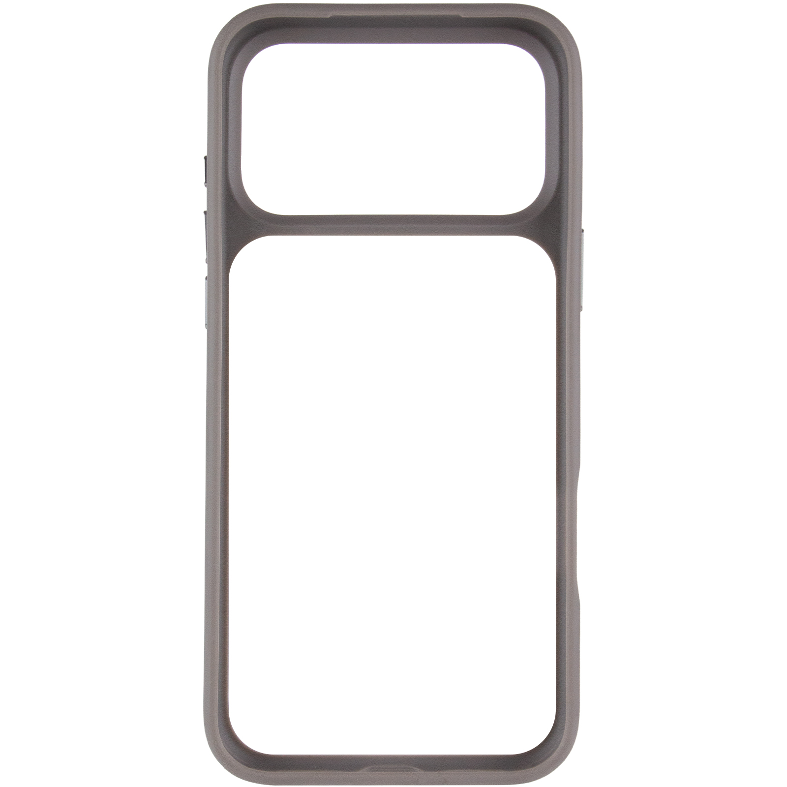TPU+PC чехол Metal Buttons для Apple iPhone 17 Pro Max (6.9"), Серый / Grey 2, TPU+PC, купить оптом с доставкой