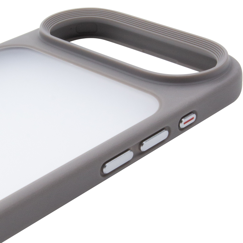 TPU+PC чохол Metal Buttons для Apple iPhone 17 Air (6.5"), Сірий / Grey 3, TPU+PC, купити оптом з доставкою