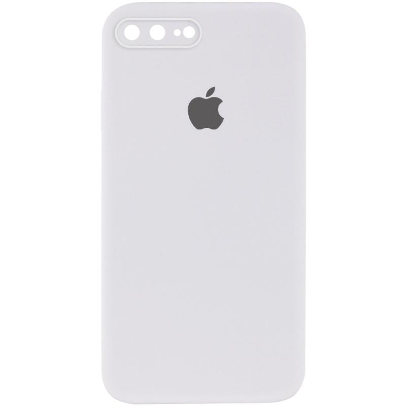 Чохол Silicone Case Square Full Camera Protective (AA) для Apple iPhone 7 plus / 8 plus (5.5) | Мікрофібра на малюнкі №1