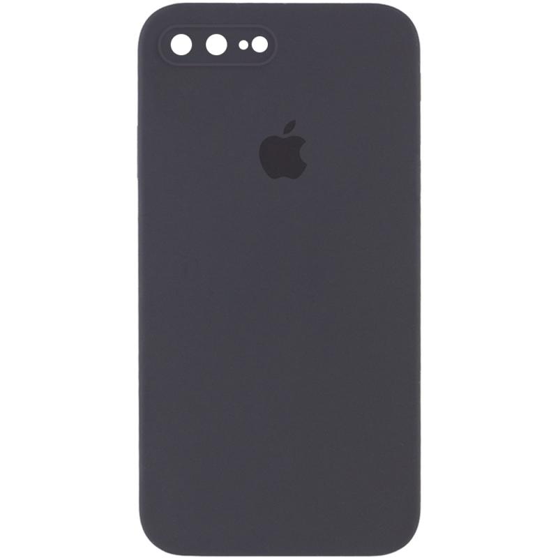 Чохол Silicone Case Square Full Camera Protective (AA) для Apple iPhone 7 plus / 8 plus (5.5) | Мікрофібра на малюнкі №1