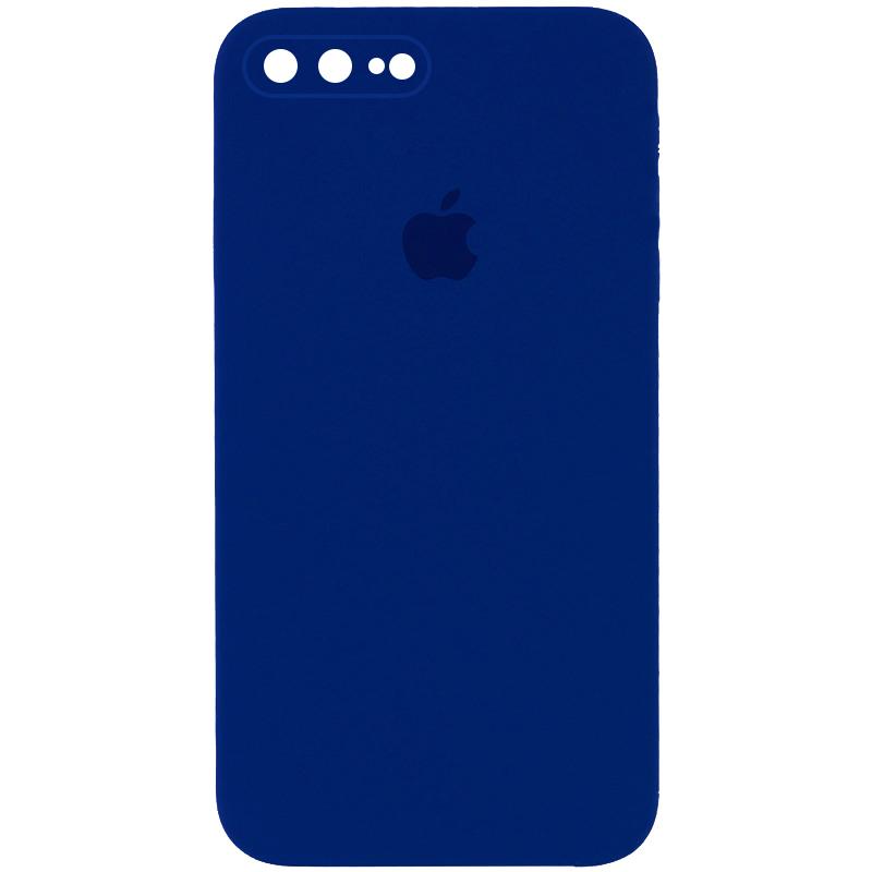 Чохол Silicone Case Square Full Camera Protective (AA) для Apple iPhone 7 plus / 8 plus (5.5) | Мікрофібра на малюнкі №1