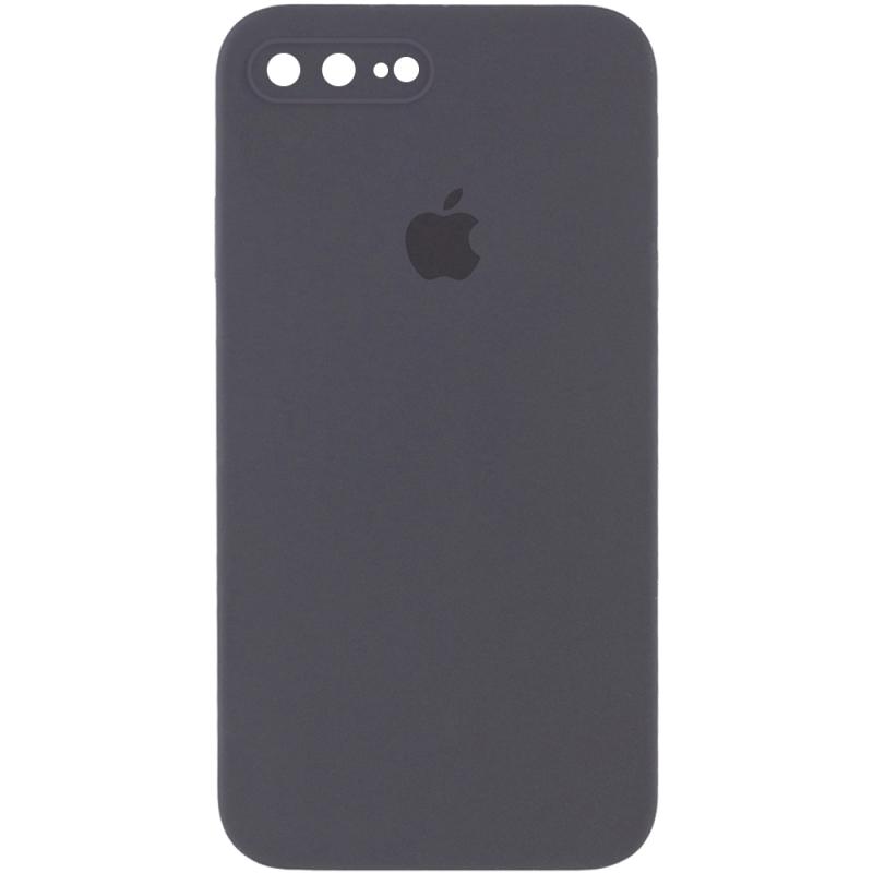 Чохол Silicone Case Square Full Camera Protective (AA) для Apple iPhone 7 plus / 8 plus (5.5) | Мікрофібра на малюнкі №1