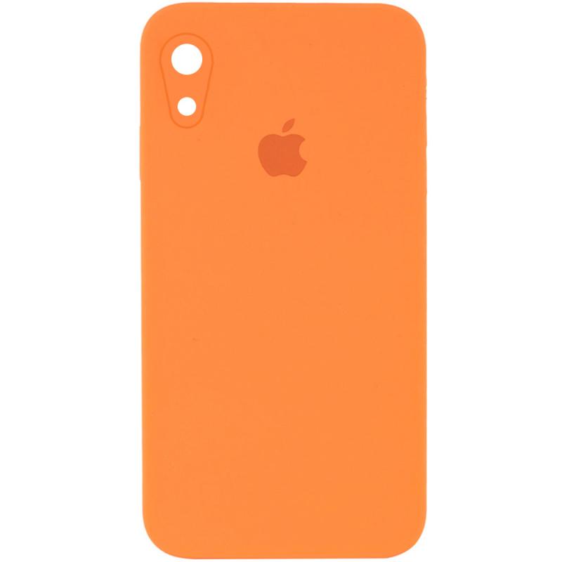 Чохол Silicone Case Square Full Camera Protective (AA) для Apple iPhone XR (6.1) | Мікрофібра на малюнкі №1