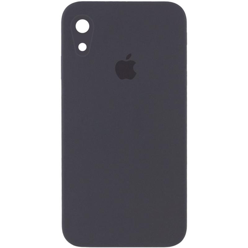 Чехол Silicone Case Square Full Camera Protective (AA) для Apple iPhone XR (6.1) | Микрофибра на картинке №1