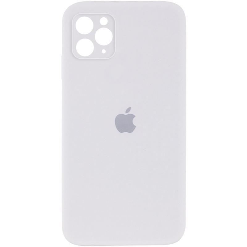 Чохол Silicone Case Square Full Camera Protective (AA) для Apple iPhone 11 Pro (5.8) | Мікрофібра на малюнкі №1