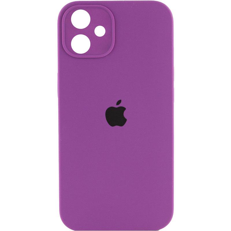 Чохол Silicone Case Square Full Camera Protective (AA) для Apple iPhone 11 (6.1) | Мікрофібра на малюнкі №1