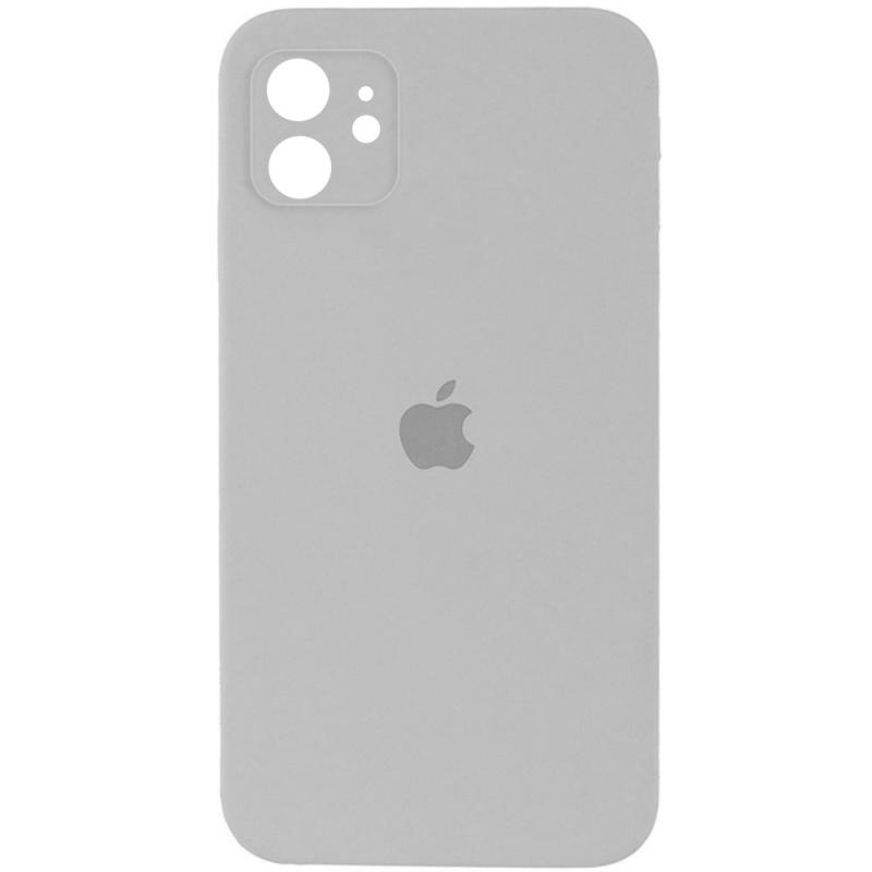Чохол Silicone Case Square Full Camera Protective (AA) для Apple iPhone 11 (6.1) | Мікрофібра на малюнкі №1