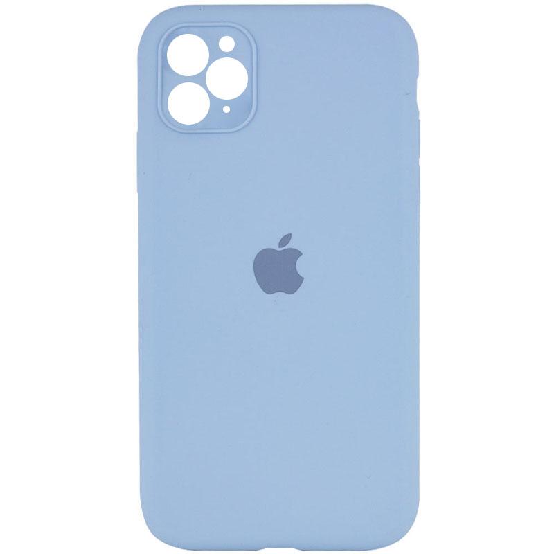 Чохол Silicone Case Square Full Camera Protective (AA) для Apple iPhone 11 Pro Max (6.5) | Мікрофібра на малюнкі №1