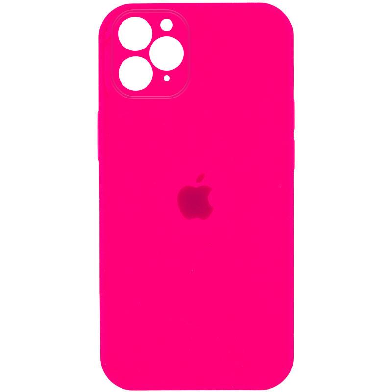 Чохол Silicone Case Square Full Camera Protective (AA) для Apple iPhone 11 Pro Max (6.5) | Мікрофібра на малюнкі №1