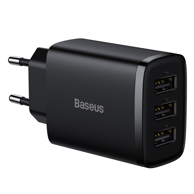 МЗП Baseus Compact 17W (3USB) (CCXJ02) дивитися фото №1