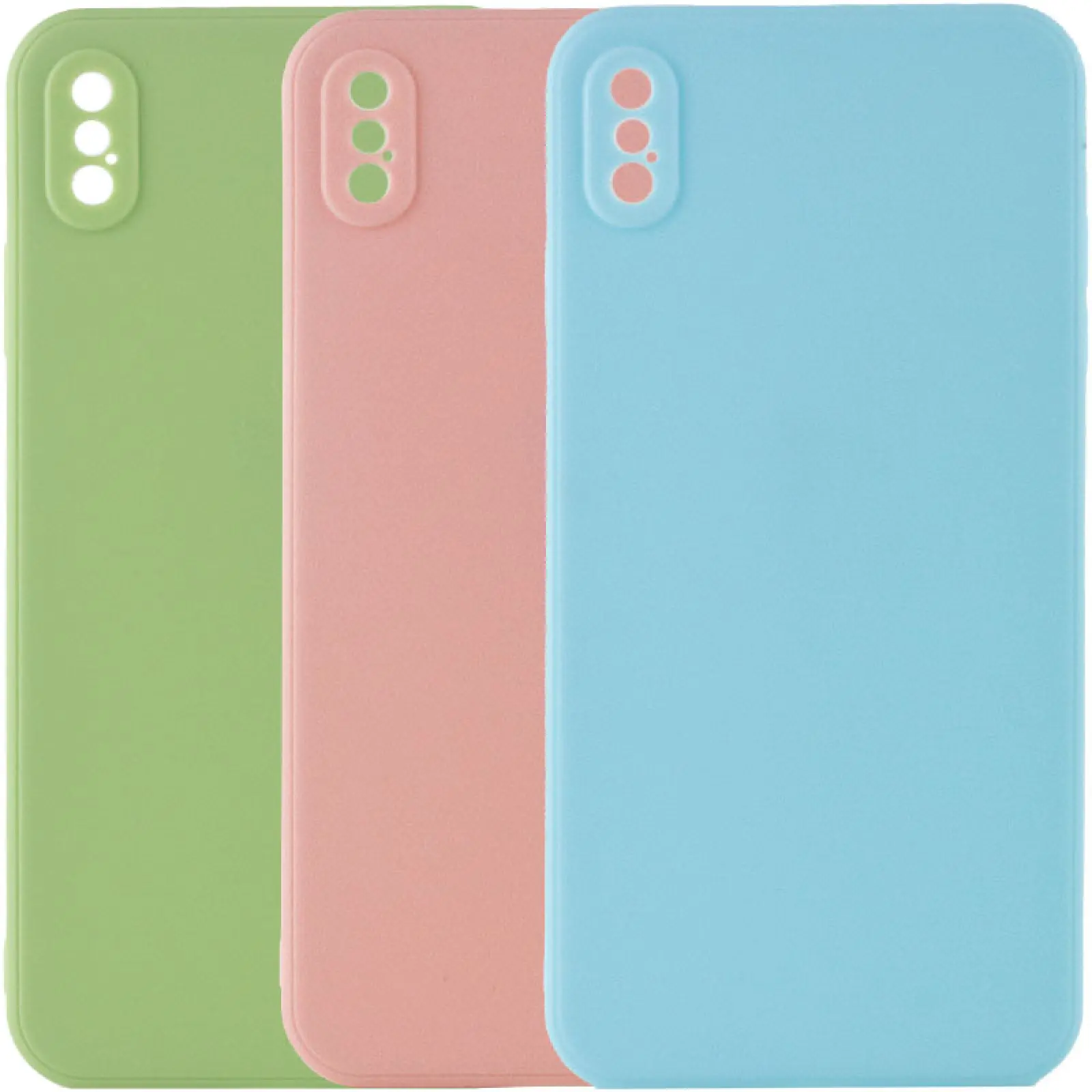 Силиконовый чехол Candy Full Camera для Apple iPhone X / XS (5.8"), TPU, купить оптом с доставкой