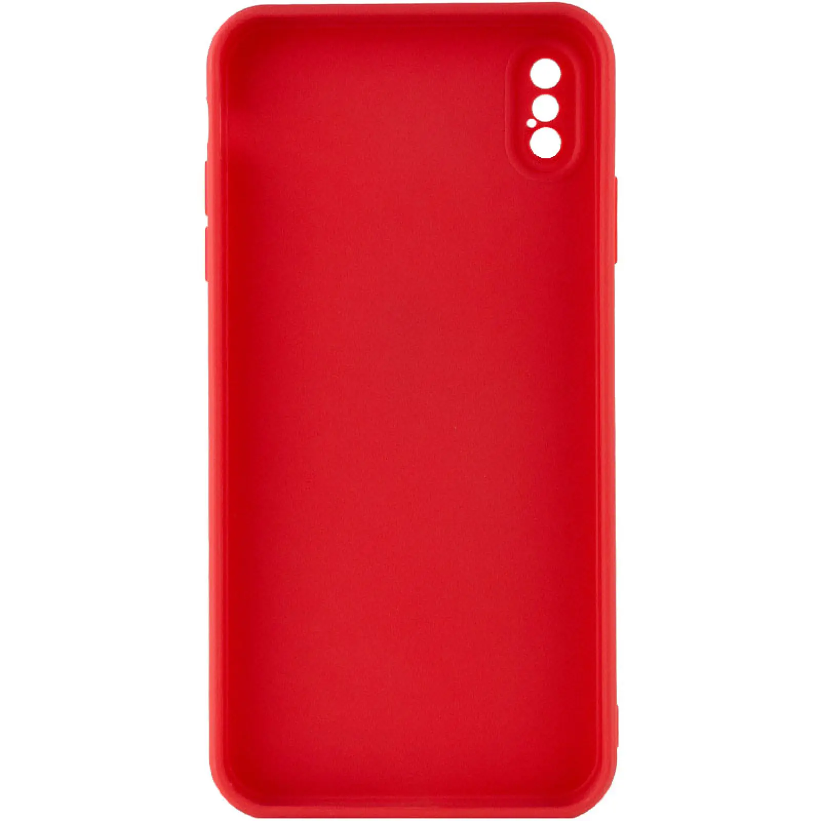 Силиконовый чехол Candy Full Camera для Apple iPhone X / XS (5.8"), Красный / Camellia 1, TPU, купить оптом с доставкой