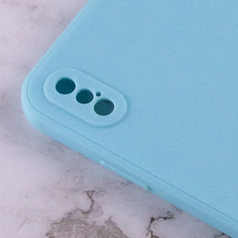 Силіконовий чохол Candy Full Camera для Apple iPhone XS Max (6.5"), Бірюзовий / Turquoise 2, TPU, купити оптом з доставкою