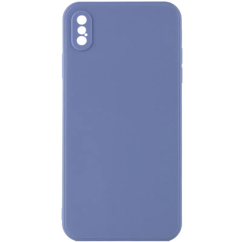 Силіконовий чохол Candy Full Camera для Apple iPhone XS Max (6.5"), Блакитний / Mist blue, TPU, купити оптом з доставкою