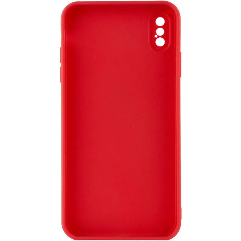 Силіконовий чохол Candy Full Camera для Apple iPhone XS Max (6.5"), Червоний / Camellia 1, TPU, купити оптом з доставкою