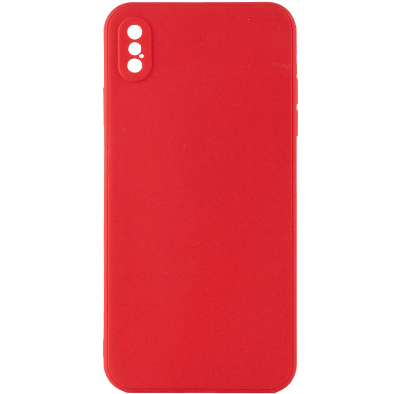 Силіконовий чохол Candy Full Camera для Apple iPhone XS Max (6.5"), Червоний / Camellia, TPU, купити оптом з доставкою