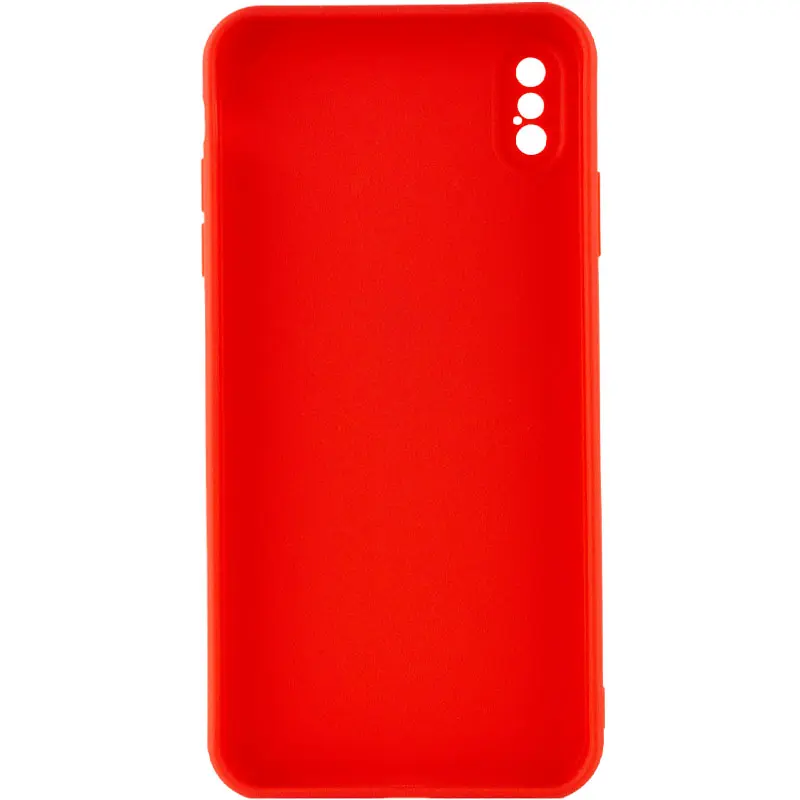 Силіконовий чохол Candy Full Camera для Apple iPhone XS Max (6.5"), Червоний / Red 1, TPU, купити оптом з доставкою