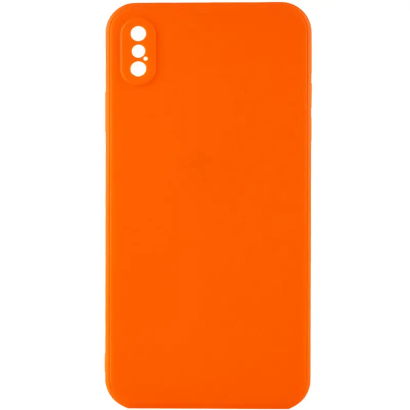 Силіконовий чохол Candy Full Camera для Apple iPhone XS Max (6.5"), Помаранчевий / Orange, TPU, купити оптом з доставкою