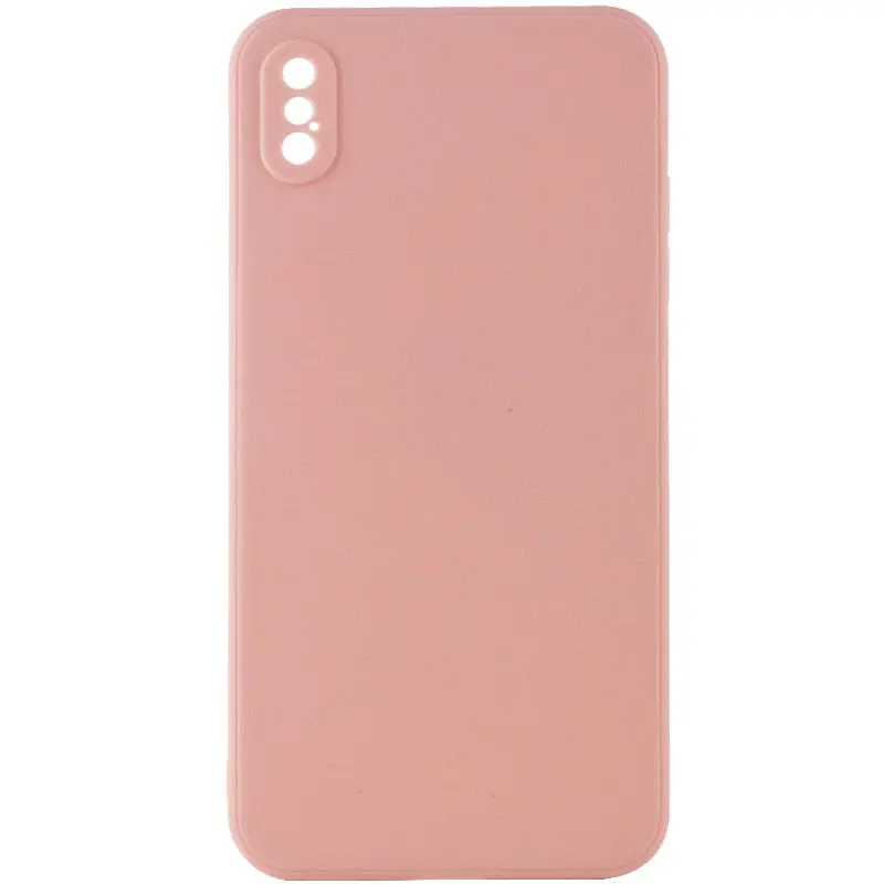 Силіконовий чохол Candy Full Camera для Apple iPhone XS Max (6.5"), Рожевий / Pink Sand, TPU, купити оптом з доставкою