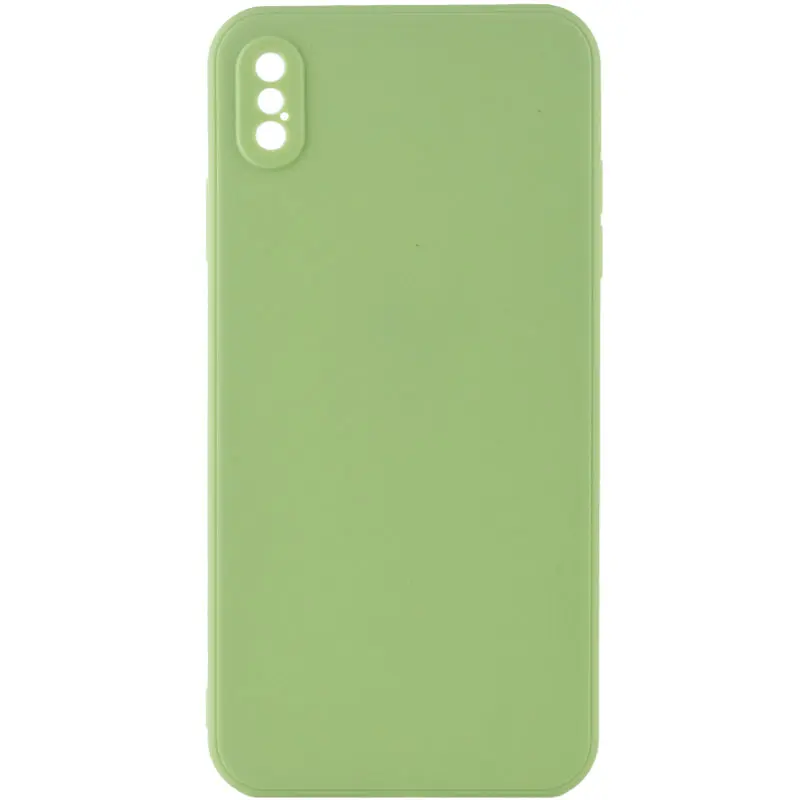 Силіконовий чохол Candy Full Camera для Apple iPhone XS Max (6.5"), Фісташковий, TPU, купити оптом з доставкою