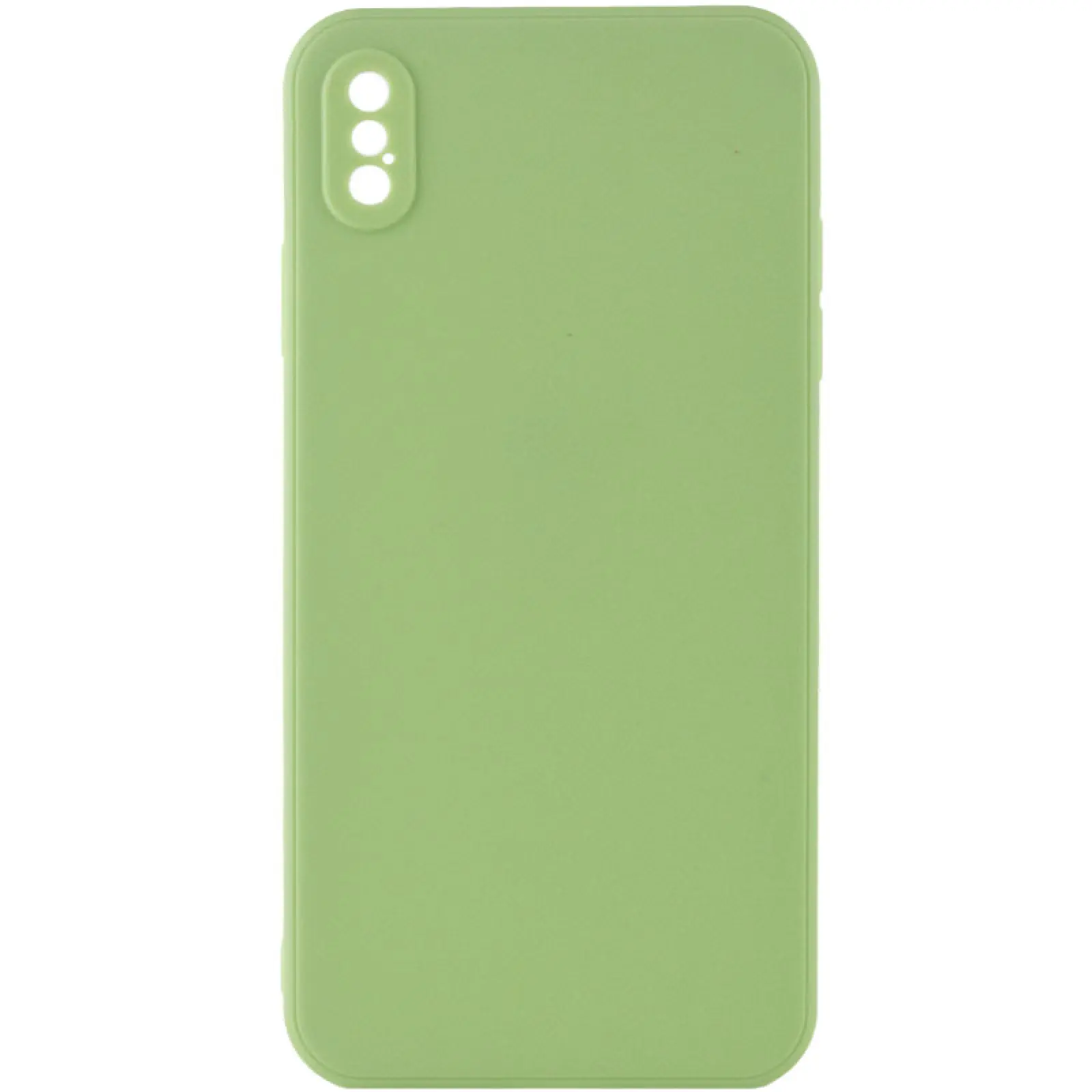 Силіконовий чохол Candy Full Camera для Apple iPhone XS Max (6.5"), Фісташковий, TPU, купити оптом з доставкою