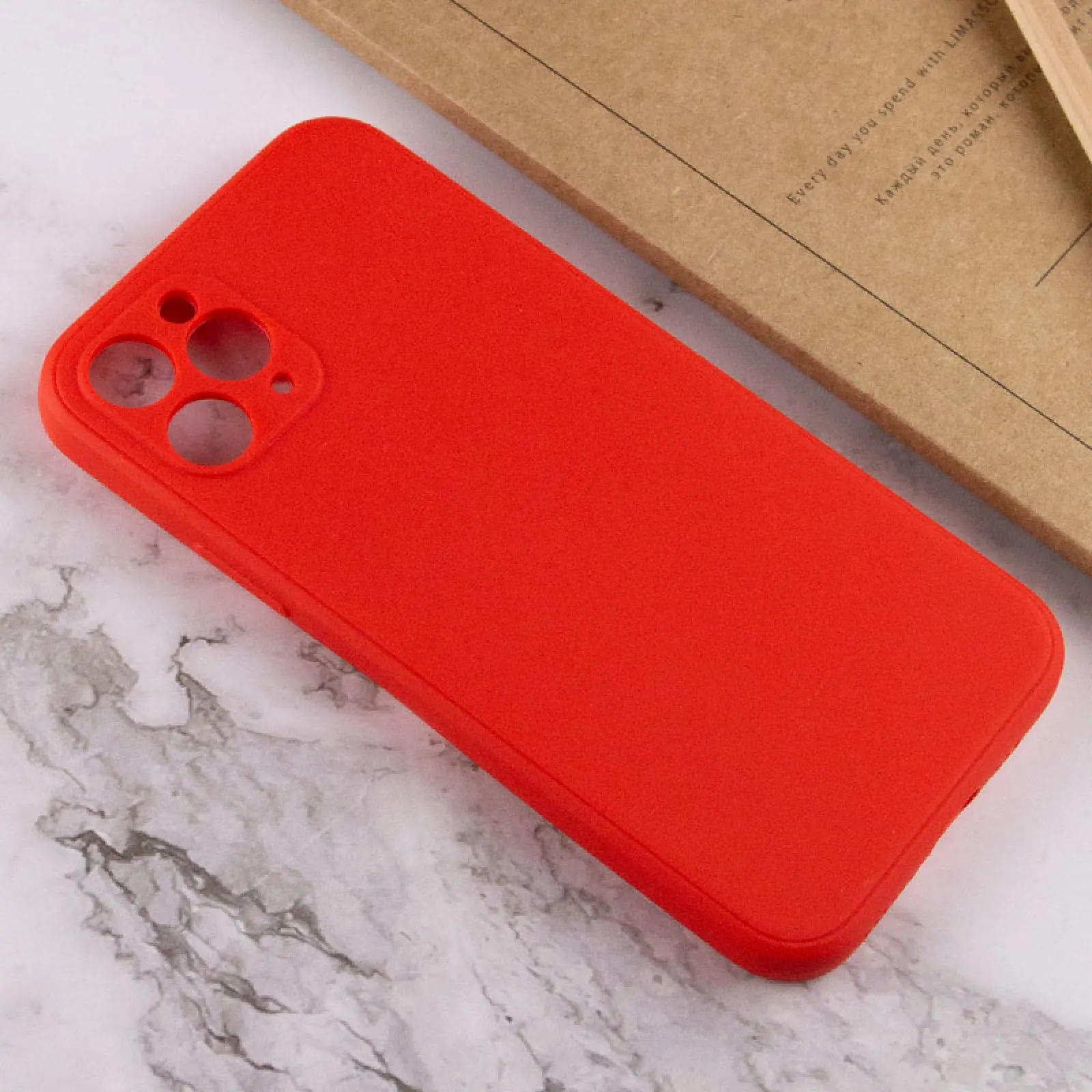 Силиконовый чехол Candy Full Camera для Apple iPhone 11 Pro (5.8"), Красный / Red 3, TPU, купить оптом с доставкой