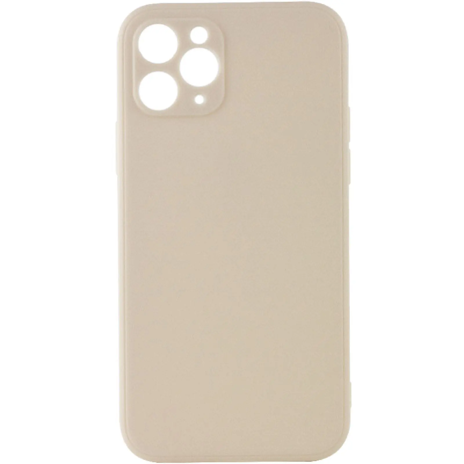 Силиконовый чехол Candy Full Camera для Apple iPhone 11 Pro Max (6.5"), Бежевый / Antique White, TPU, купить оптом с доставкой