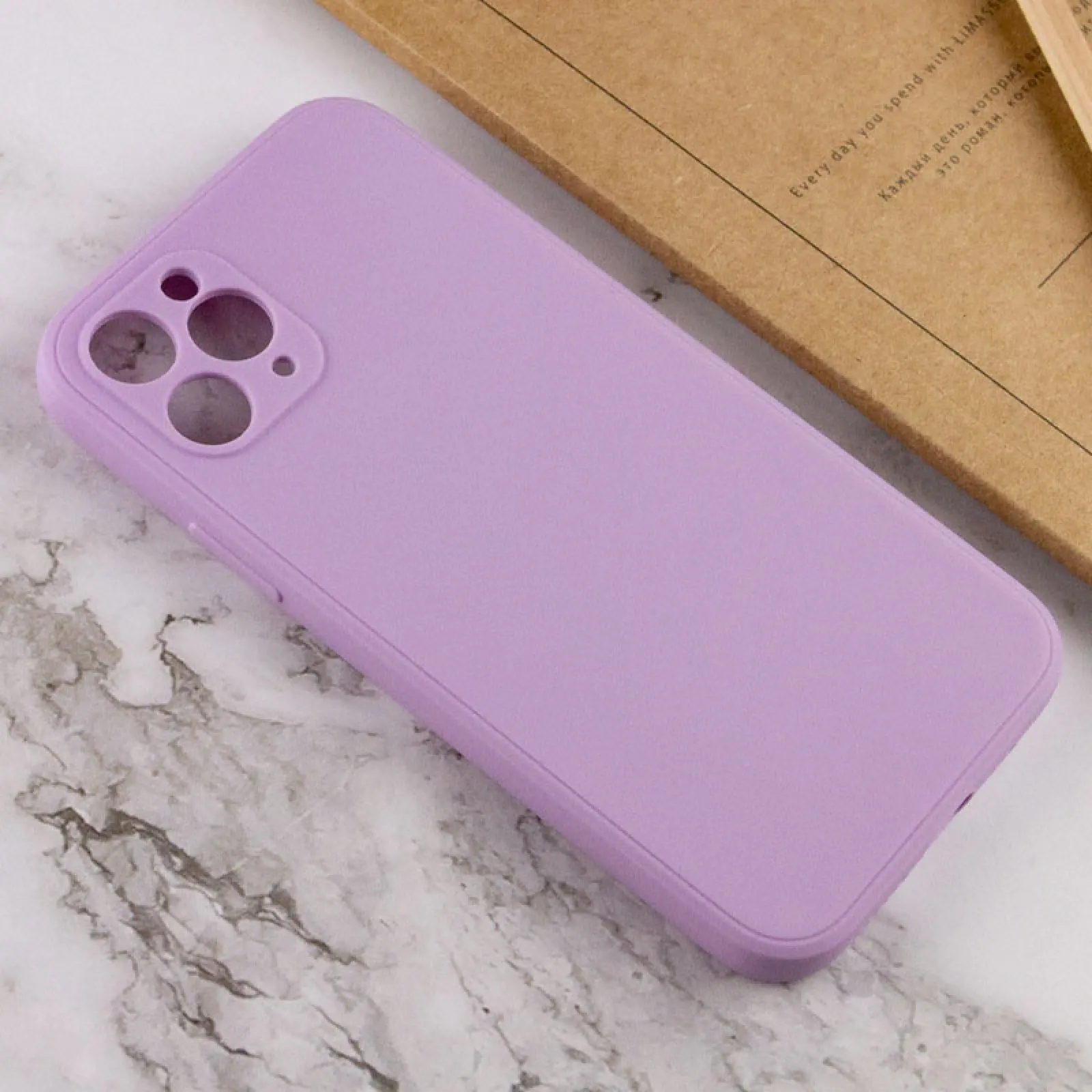 Силиконовый чехол Candy Full Camera для Apple iPhone 11 Pro Max (6.5"), Сиреневый / Dasheen 3, TPU, купить оптом с доставкой
