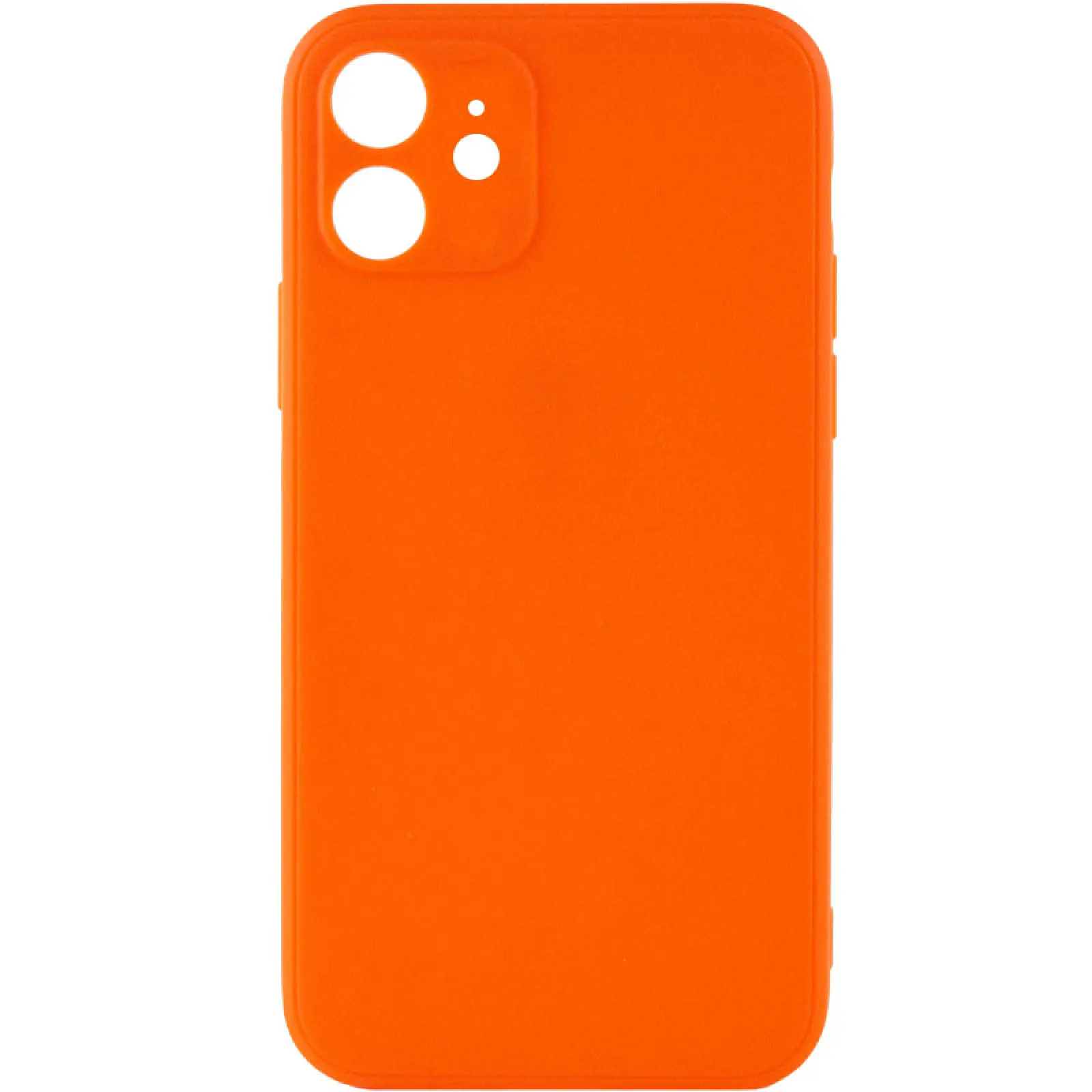 Силіконовий чохол Candy Full Camera для Apple iPhone 12 (6.1"), Помаранчевий / Orange, TPU, купити оптом з доставкою