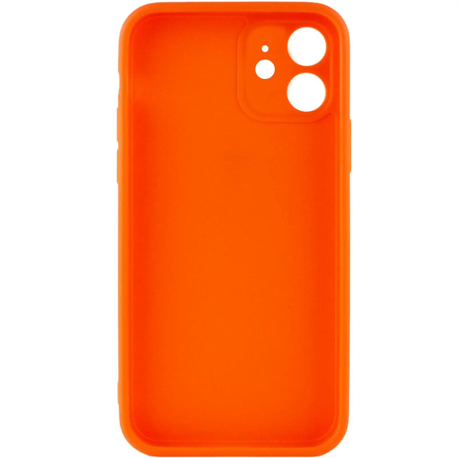 Силіконовий чохол Candy Full Camera для Apple iPhone 12 (6.1"), Помаранчевий / Orange 1, TPU, купити оптом з доставкою