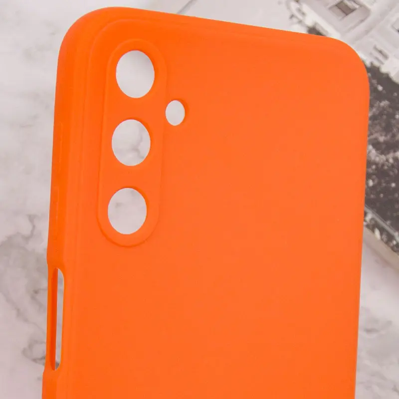 Силиконовый чехол Candy Full Camera для Samsung Galaxy A25 5G, Оранжевый / Orange 4, TPU, купить оптом с доставкой