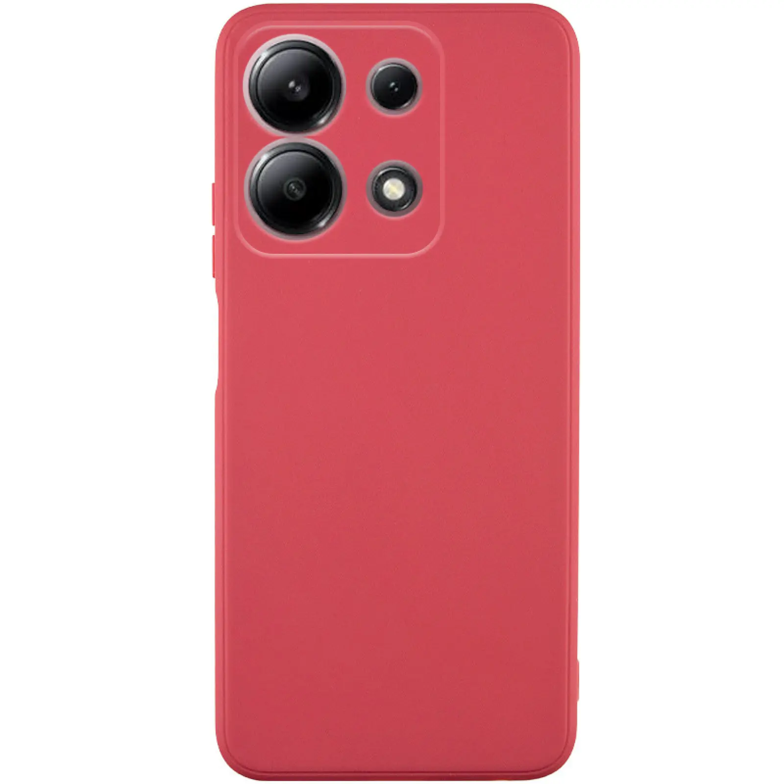 Силіконовий чохол Candy Full Camera для Xiaomi Redmi Note 13 4G, Червоний / Camellia, TPU, купити оптом з доставкою