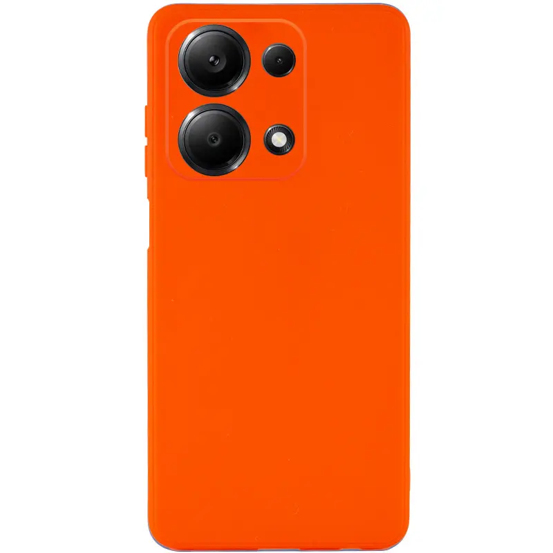 Силіконовий чохол Candy Full Camera для Xiaomi Redmi Note 13 4G, Помаранчевий / Orange, TPU, купити оптом з доставкою