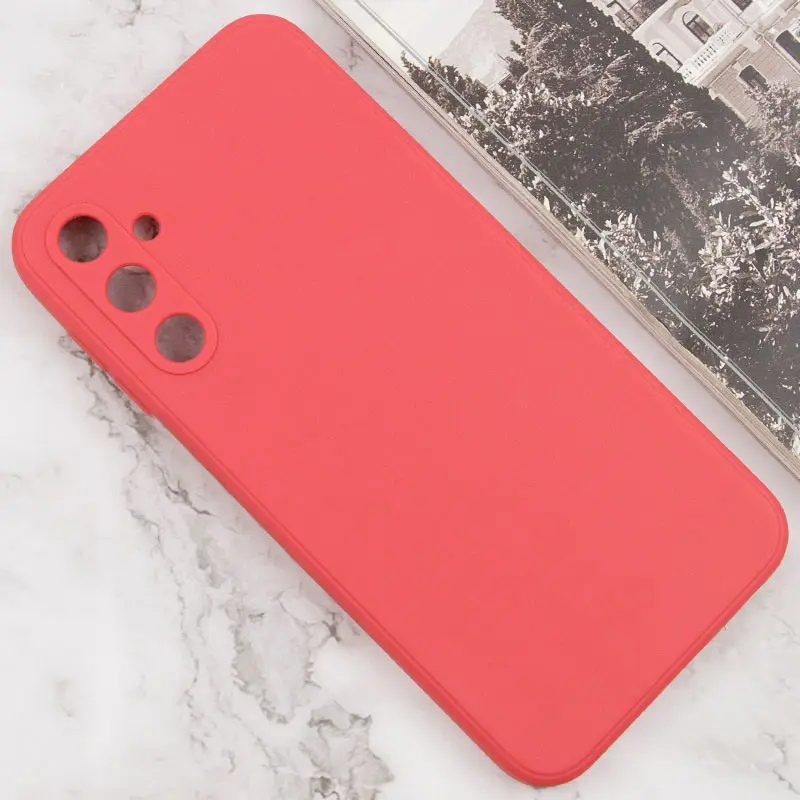 Силиконовый чехол Candy Full Camera для Samsung Galaxy A55, Красный / Camellia 1, TPU, купить оптом с доставкой