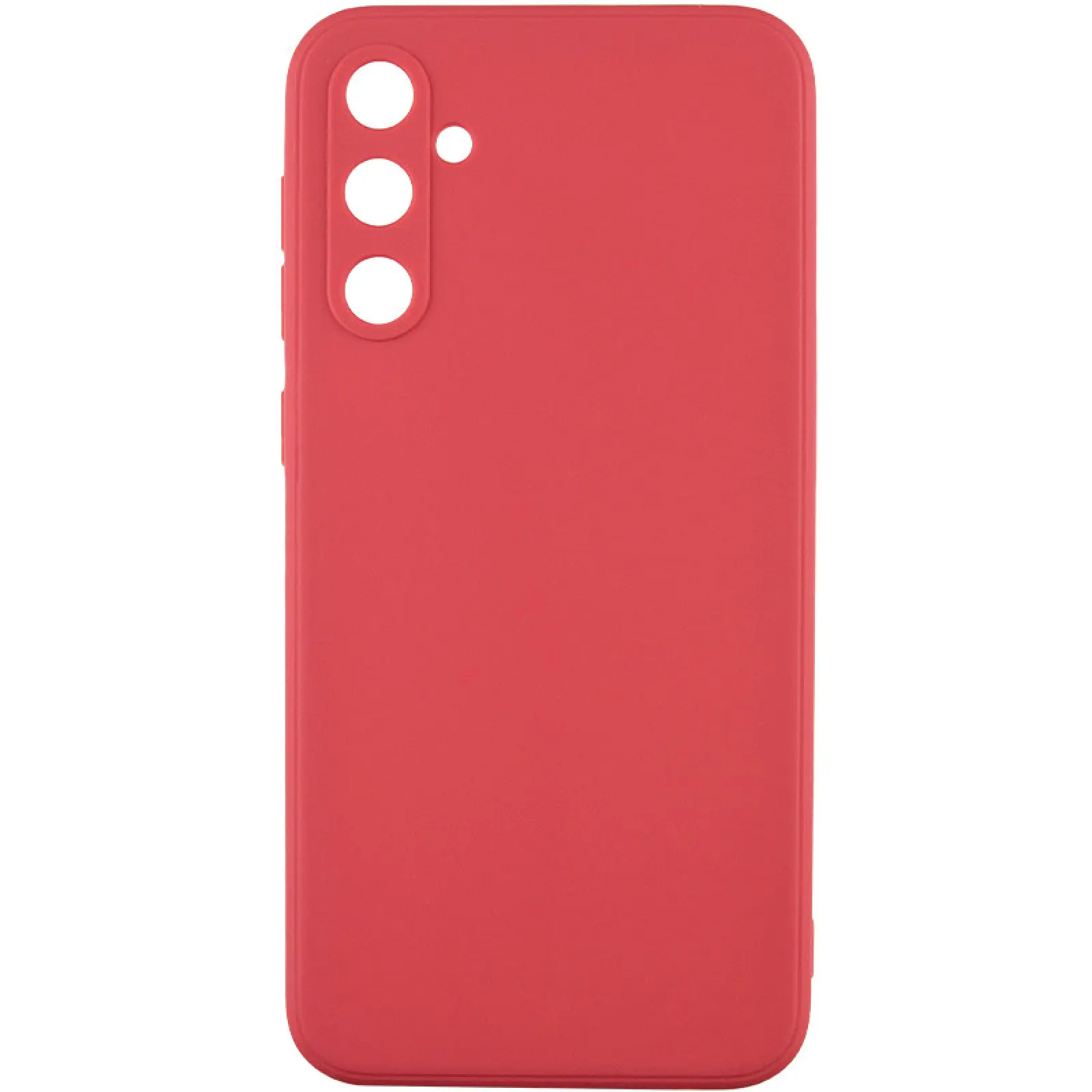 Силиконовый чехол Candy Full Camera для Samsung Galaxy A55, Красный / Camellia, TPU, купить оптом с доставкой