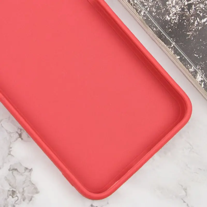 Силиконовый чехол Candy Full Camera для Samsung Galaxy A55, Красный / Camellia 2, TPU, купить оптом с доставкой