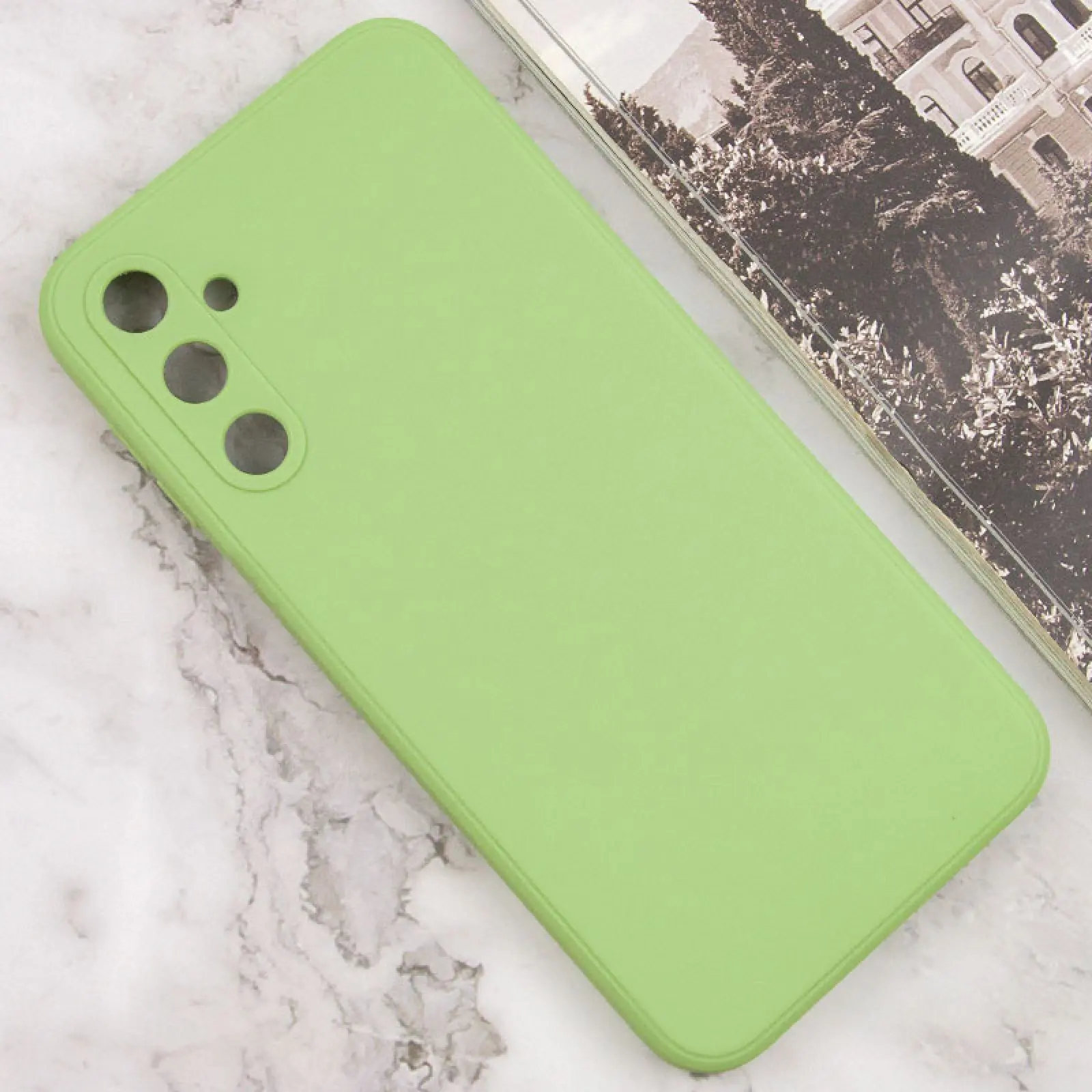 Силиконовый чехол Candy Full Camera для Samsung Galaxy A55, Фисташковый 1, TPU, купить оптом с доставкой