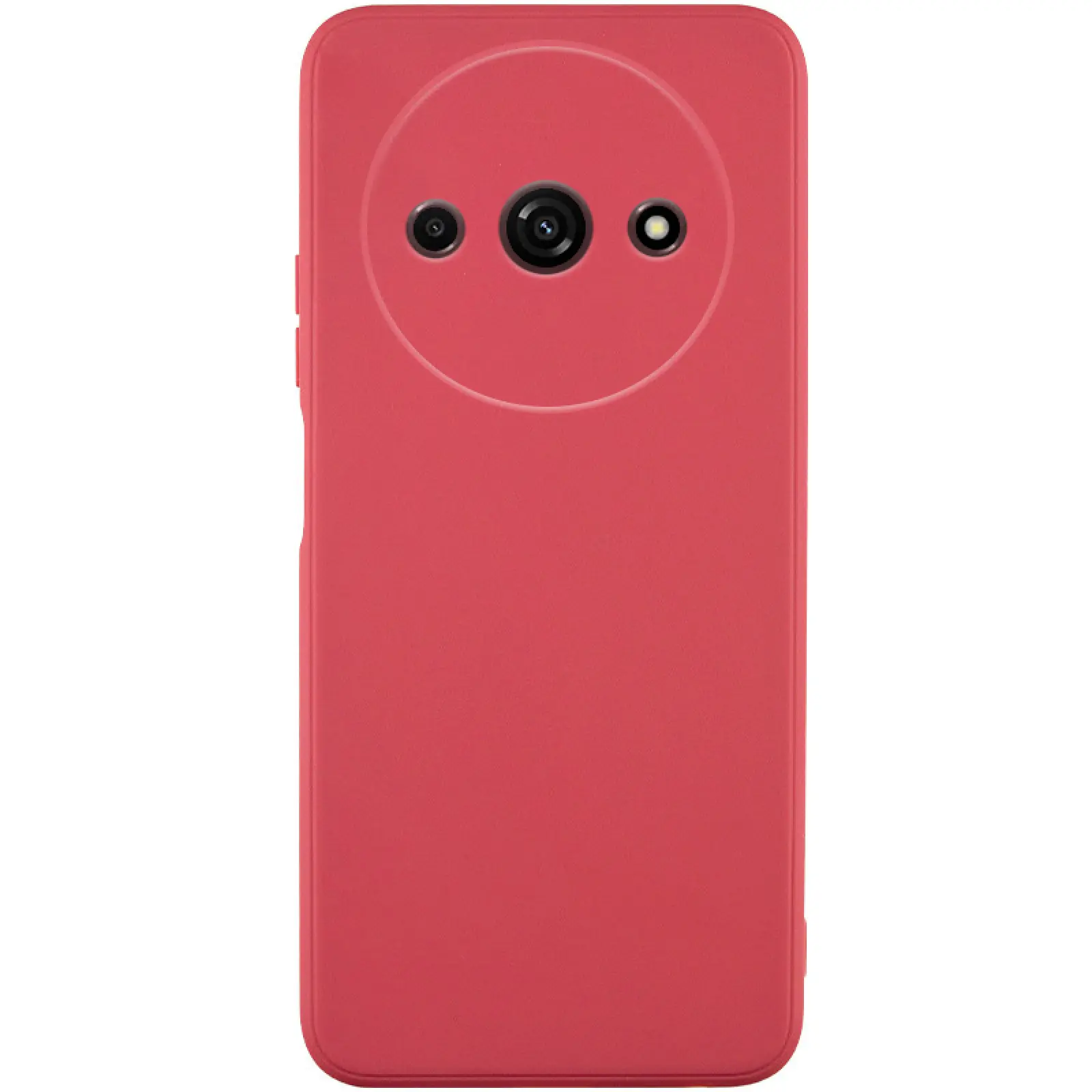 Силіконовий чохол Candy Full Camera для Xiaomi Redmi A3, Червоний / Camellia, TPU, купити оптом з доставкою