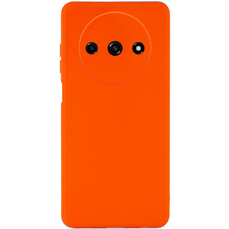 Силіконовий чохол Candy Full Camera для Xiaomi Redmi A3, Помаранчевий / Orange, TPU, купити оптом з доставкою