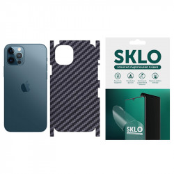 Защитная пленка SKLO Back (тыл+грани) Carbon для Apple iPhone 11 Pro (5.8")