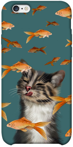 Чехол itsPrint Cat with fish для Apple iPhone 6/6s plus (5.5")