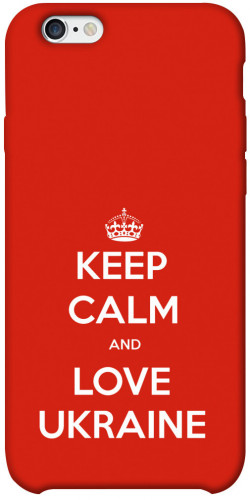 Чехол itsPrint Keep calm and love Ukraine для Apple iPhone 6/6s plus (5.5")