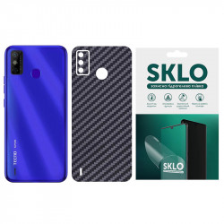 Захисна плівка SKLO Back (тил) Carbon для TECNO POP 4 LTE