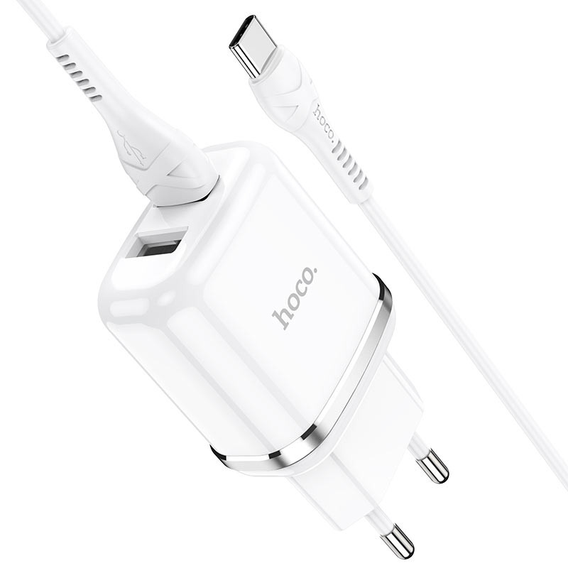 МЗП Hoco N4 (2USB/2.4A) + Type-C дивитися фото №2