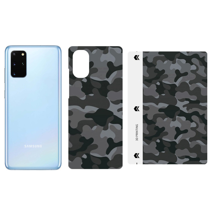 Защитная пленка SKLO Back (тыл) Camo (тех.пак) для Samsung Galaxy A73 5G, Серый / Army Gray, Бронированная пленка, купить оптом с доставкой