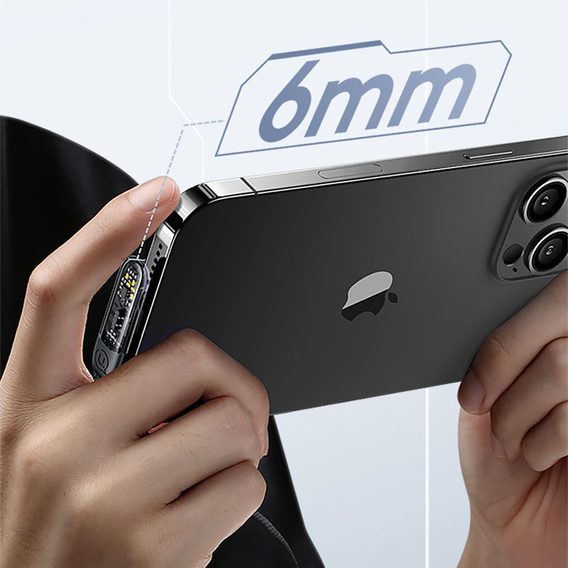 Дата кабель USAMS US-SJ586 Type-C to Lightning PD 20W Right-angle (2m) на малюнкі №3