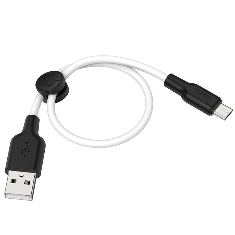 Дата кабель Hoco X21 Plus Silicone MicroUSB Cable (0.25m) на малюнкі №2