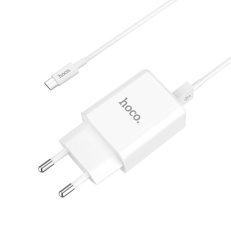 МЗП Hoco C62A Victoria 2.1A 2USB + cable MicroUSB дивитися фото №1