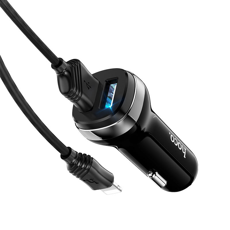 АЗП Hoco Z40 Superior 2.4A (2USB-A) + кабель USB to Lightning на малюнкі №4