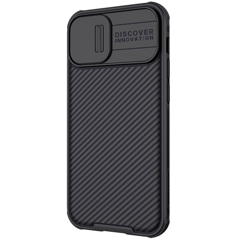 Карбонова накладка Nillkin CamShield Pro для Apple iPhone 13 / 14 (6.1"), Black 2, Пластик, купити оптом з доставкою